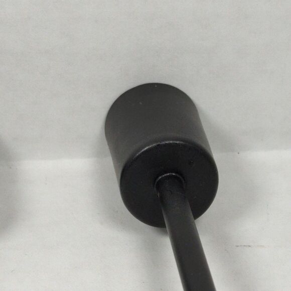 Lot of 3 Black Metal Candlesticks Candle Holders Minimalist Modern Taper Stand - Picture 9 of 12